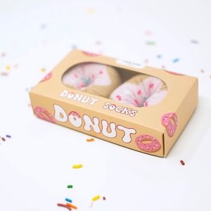 Fun Women's Donut Socks Birthday Gift Novelty Socks One Size